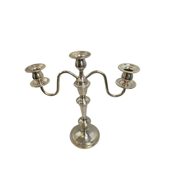 VTG FB Rogers 7583  Silver Candelabra Candle Holder Holiday 13 x 13 Bridgerton - Picture 7 of 9